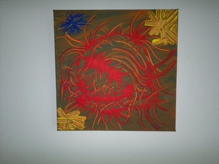 Woekerende Doornen 30/30 3D Canvas. 